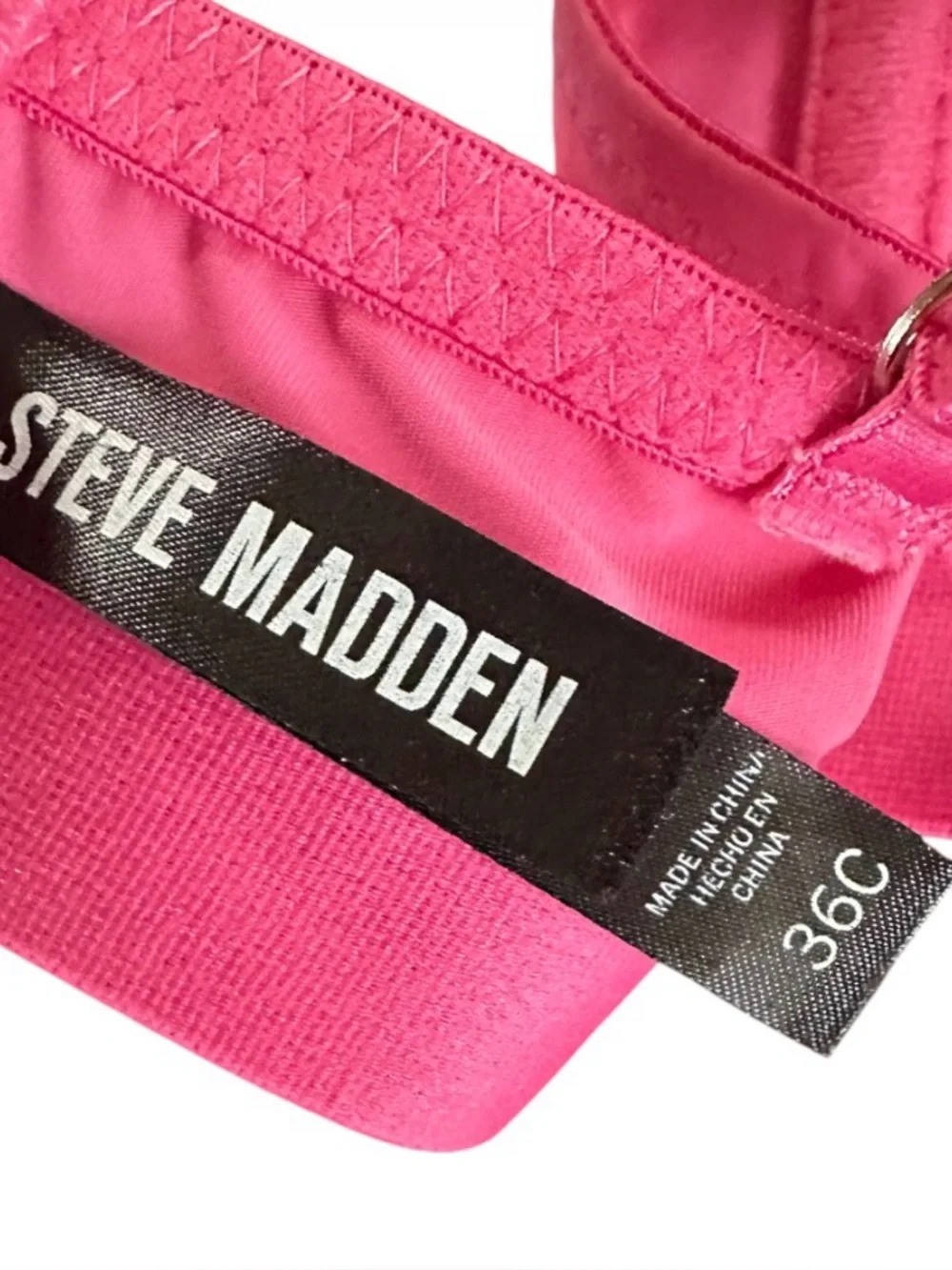 Steve Madden 36C Hot Pink T-Shirt Bra Underwire Molded Cups. Seamless smoothing